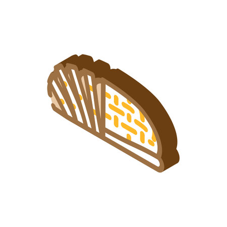 smoked meat isometric icon vector. smoked meat sign. isolated symbol illustrationのイラスト素材