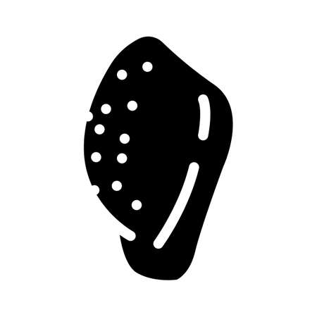 middle phalanx glyph icon vector. middle phalanx sign. isolated symbol illustrationのイラスト素材