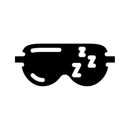 let yourself sleep glyph icon vector. let yourself sleep sign. isolated symbol illustrationのイラスト素材