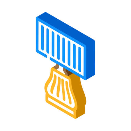 stylish lamp isometric icon vector. stylish lamp sign. isolated symbol illustrationのイラスト素材