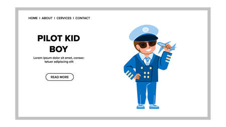Vector of pilot kid boy vector. dream - ID:1-188678701 - Royalty Free ...