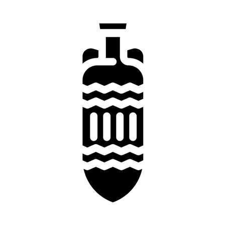 drink amphora glyph icon vector. drink amphora sign. isolated symbol illustrationのイラスト素材