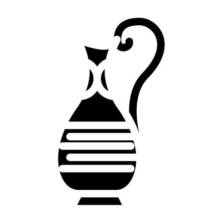 water jug glyph icon vector. water jug sign. isolated symbol illustrationのイラスト素材