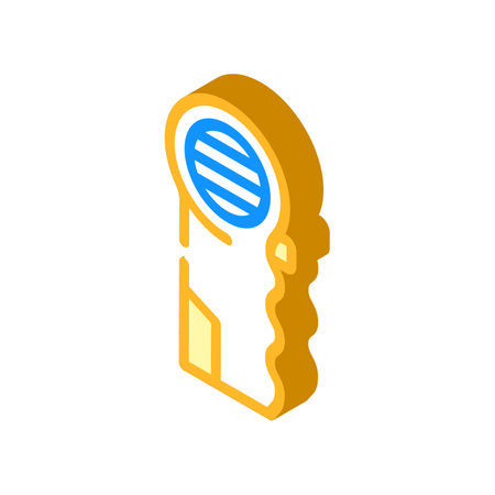 safe fan isometric icon vector. safe fan sign. isolated symbol illustrationのイラスト素材