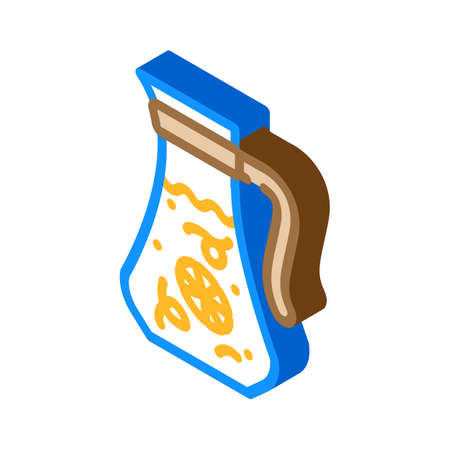 water lemon drink isometric icon vector. water lemon drink sign. isolated symbol illustrationのイラスト素材