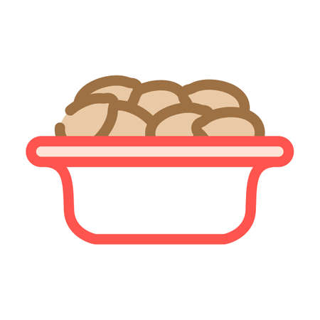 kalamata olives color icon vector. kalamata olives sign. isolated symbol illustrationのイラスト素材