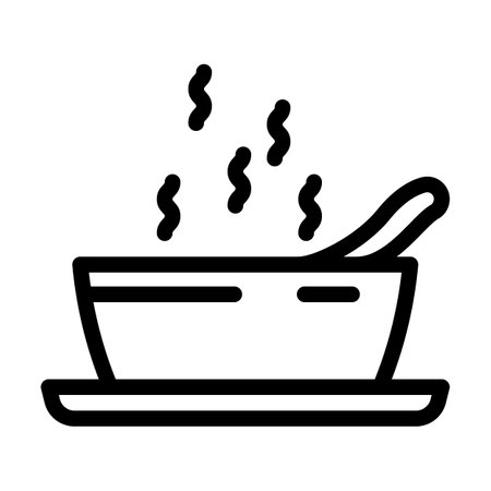 pumpkin soup line icon vector. pumpkin soup sign. isolated contour symbol black illustrationのイラスト素材