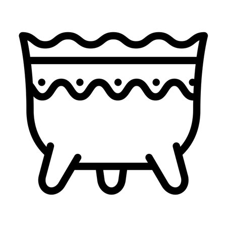decoration clay crockery line icon vector. decoration clay crockery sign. isolated contour symbol black illustrationのイラスト素材