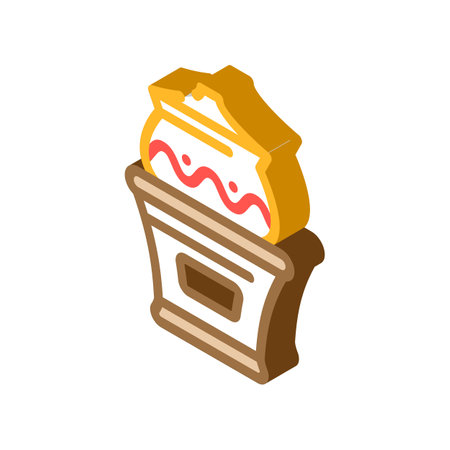 earthware clay crockery isometric icon vector. earthware clay crockery sign. isolated symbol illustrationのイラスト素材