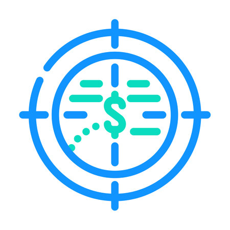 focus business ethics color icon vector. focus business ethics sign. isolated symbol illustrationのイラスト素材