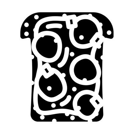 sandwich radish glyph icon vector. sandwich radish sign. isolated symbol illustrationのイラスト素材