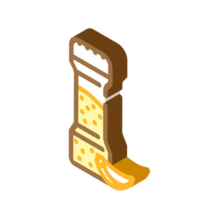 grind garlic isometric icon vector. grind garlic sign. isolated symbol illustrationのイラスト素材