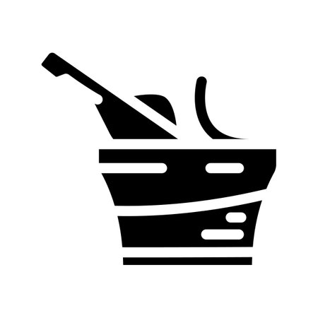 skyr milk product glyph icon vector. skyr milk product sign. isolated symbol illustrationのイラスト素材