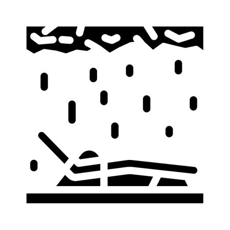 salt room glyph icon vector. salt room sign. isolated symbol illustrationのイラスト素材