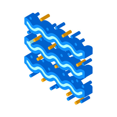 air wave isometric icon vector. air wave sign. isolated symbol illustrationのイラスト素材