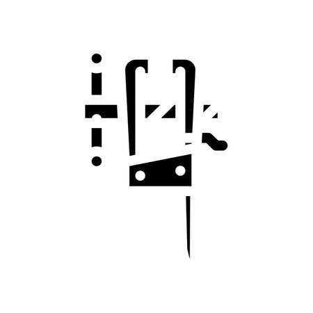 leg vice glyph icon vector. leg vice sign. isolated symbol illustrationのイラスト素材