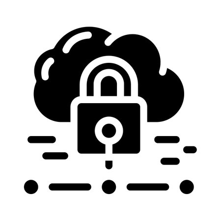 internet padlock glyph icon vector. internet padlock sign. isolated symbol illustrationのイラスト素材