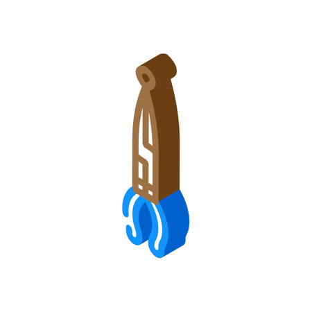 hose grip pliers isometric icon vector. hose grip pliers sign. isolated symbol illustrationのイラスト素材