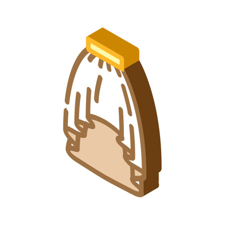 high low skirt isometric icon vector. high low skirt sign. isolated symbol illustrationのイラスト素材