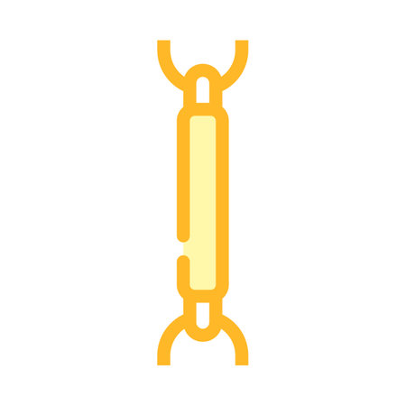 bar chain color icon vector. bar chain sign. isolated symbol illustrationのイラスト素材