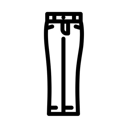 low rise pants apparel line icon vector. low rise pants apparel sign. isolated contour symbol black illustrationのイラスト素材