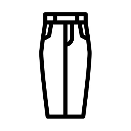 cigarette pants clothes line icon vector. cigarette pants clothes sign. isolated contour symbol black illustrationのイラスト素材