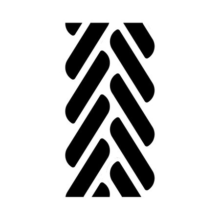 spiga wheat chain glyph icon vector. spiga wheat chain sign. isolated symbol illustrationのイラスト素材