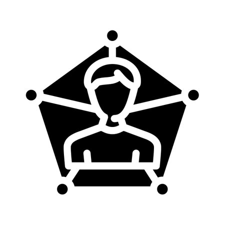member registration glyph icon vector. member registration sign. isolated symbol illustrationのイラスト素材