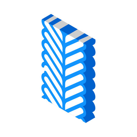 foxtail chain isometric icon vector. foxtail chain sign. isolated symbol illustrationのイラスト素材