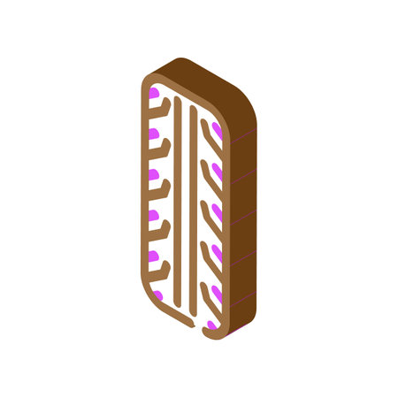 tire motorcycle accessory isometric icon vector. tire motorcycle accessory sign. isolated symbol illustrationのイラスト素材