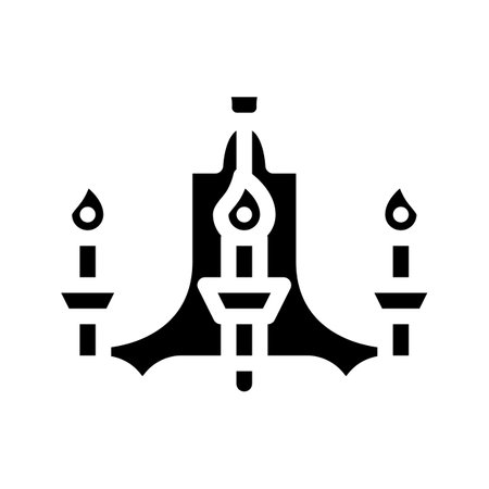 vintage lamp ceiling glyph icon vector. vintage lamp ceiling sign. isolated symbol illustrationのイラスト素材