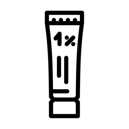 hydrocortisone ointment first aid line icon vector. hydrocortisone ointment first aid sign. isolated contour symbol black illustrationのイラスト素材
