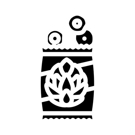 spice artichoke glyph icon vector. spice artichoke sign. isolated symbol illustrationのイラスト素材