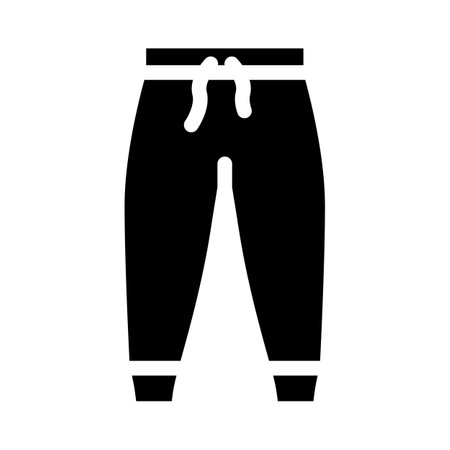 jogger pants boy baby cloth glyph icon vector. jogger pants boy baby cloth sign. isolated symbol illustrationのイラスト素材