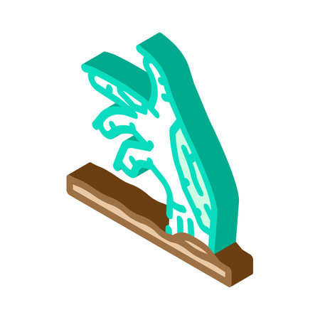 hand scary zombie isometric icon vector. hand scary zombie sign. isolated symbol illustrationのイラスト素材