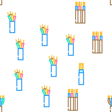 wire cable cord vector seamless patternのイラスト素材