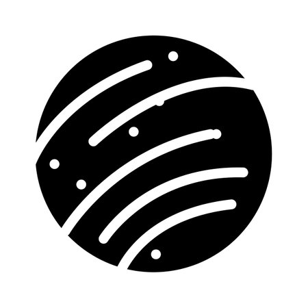 venus planet glyph icon vector illustrationのイラスト素材