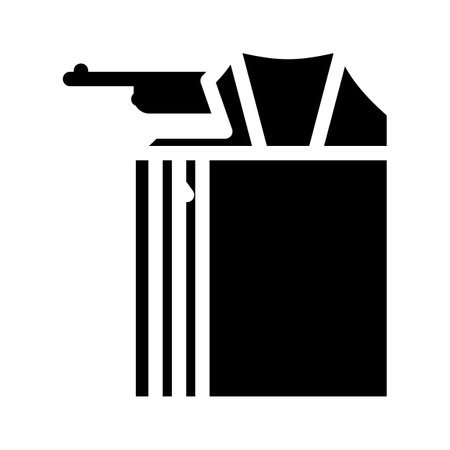 adventure tent vacation glyph icon vector illustrationのイラスト素材