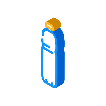 recycle water plastic bottle isometric icon vector illustrationのイラスト素材