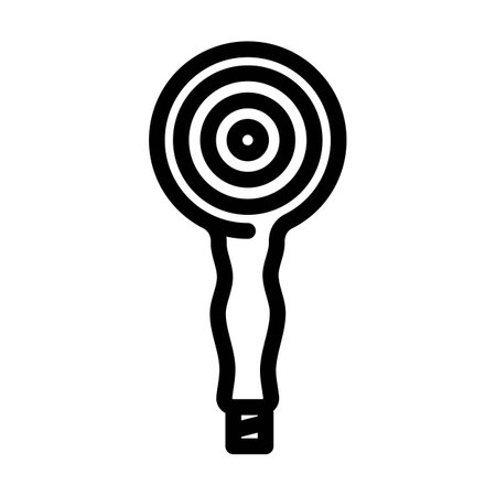 shower bathroom interior line icon vector illustrationのイラスト素材