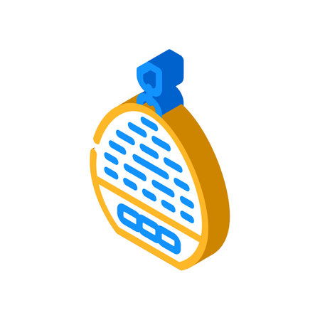 baby sound machine home accessory isometric icon vector illustrationのイラスト素材