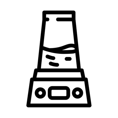 blender smoothie drink line icon vector illustrationのイラスト素材
