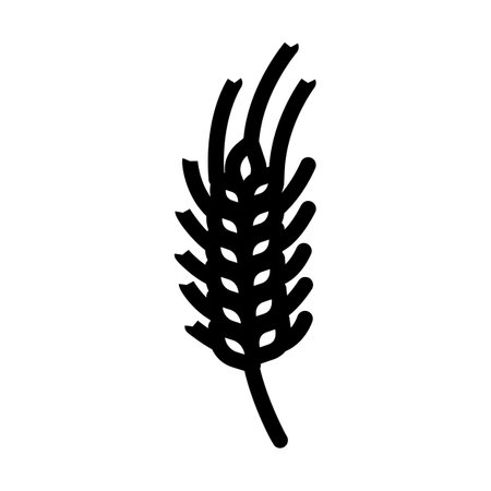plant green wheat line icon vector illustrationのイラスト素材
