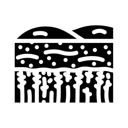 field yellow ripe wheat glyph icon vector illustrationのイラスト素材