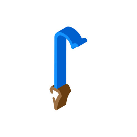 garden stakes tool isometric icon vector illustrationのイラスト素材