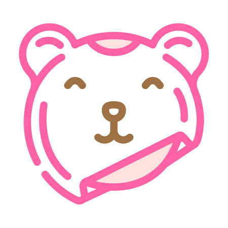 animal rug kid bedroom color icon vector illustrationのイラスト素材