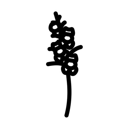 snapdragon blossom spring line icon vector illustrationのイラスト素材