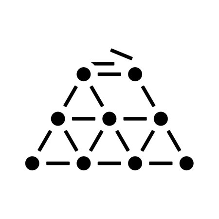 magnetic building set toy baby glyph icon vector illustrationのイラスト素材