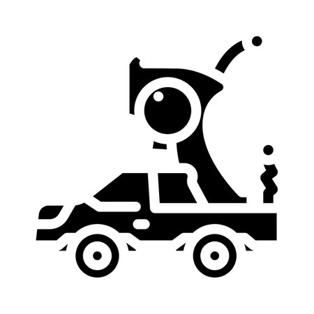 remote controlled toy child glyph icon vector illustrationのイラスト素材