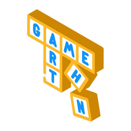 tiles board table isometric icon vector illustrationのイラスト素材